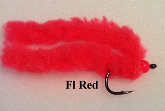 3 x BLOOD RED EGGSTASY WORM size 10 barbless 